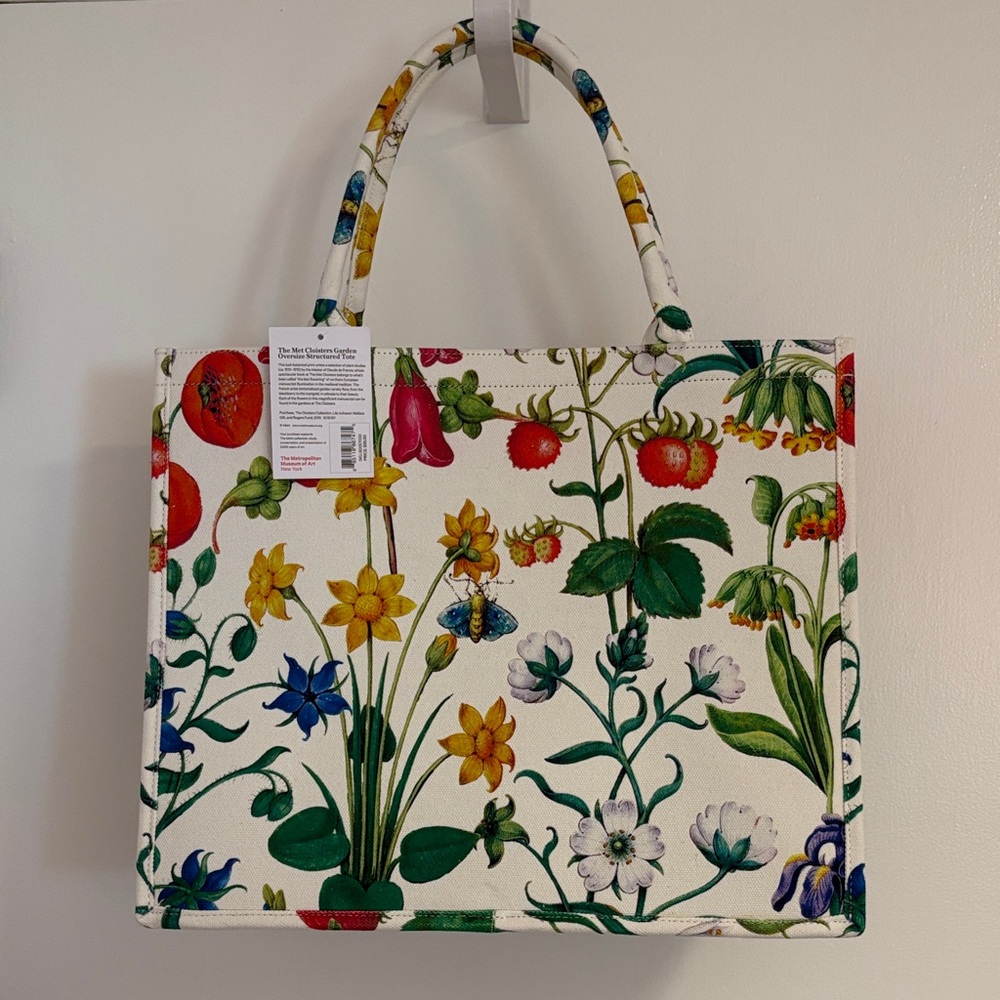 NWT Floral Print Book Tote